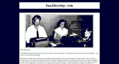 Desktop Screenshot of paulharvey.com